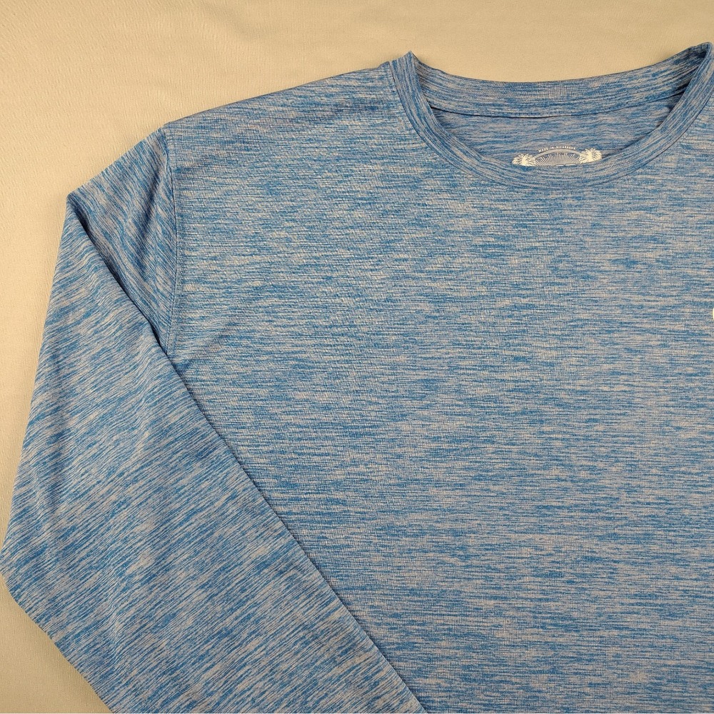 Costa Performance Shirt Mens Large Light Blue Long Sleeve Fishing Mahi Mahi - Picture 9 of 15